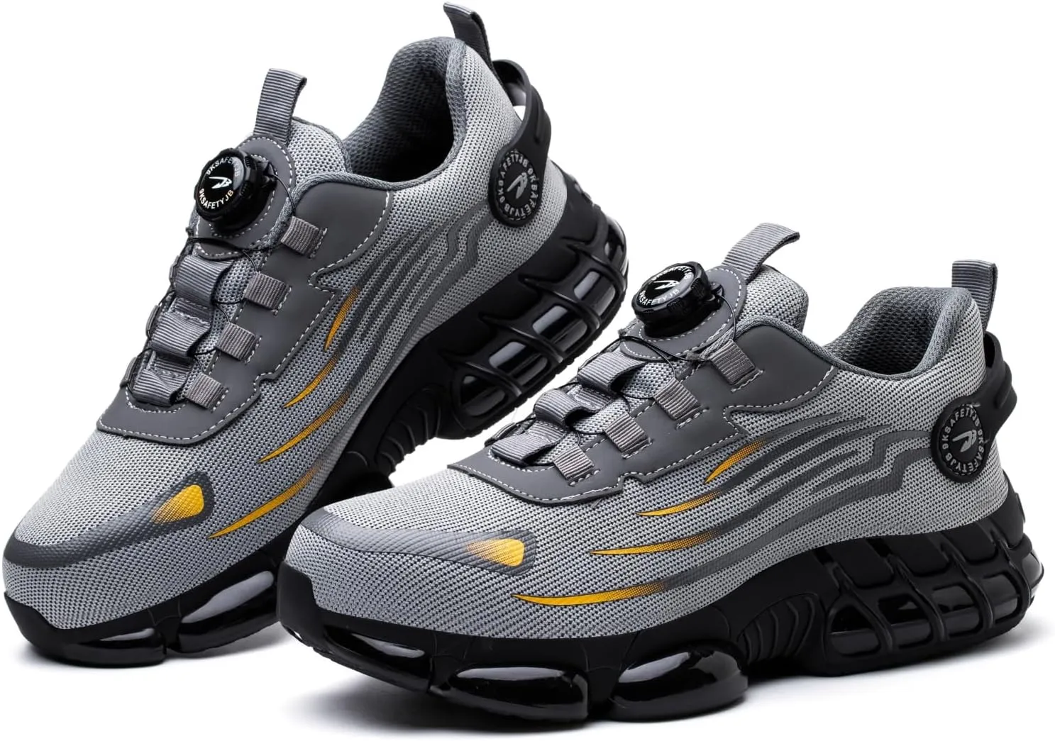 2025 New Steel Toe Shoes for Men Women,Puncture Proof Steel Toe Sneakes,High Elasticity Shock Absorption Air Cushion Shoes, Lightweight, Soft, Breathable
