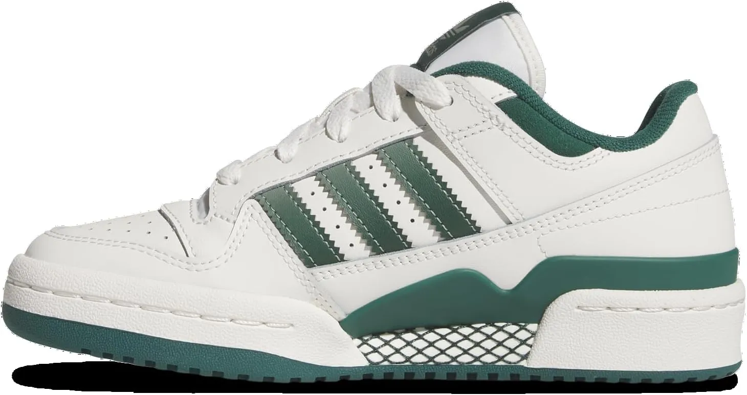 Adidas Originals Forum Low CL - Boys' Grade School (JI0404, Cloud White/Silver Green/Collegiate Green)