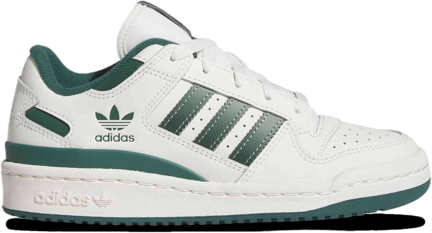 Adidas Originals Forum Low CL - Boys' Grade School (JI0404, Cloud White/Silver Green/Collegiate Green)