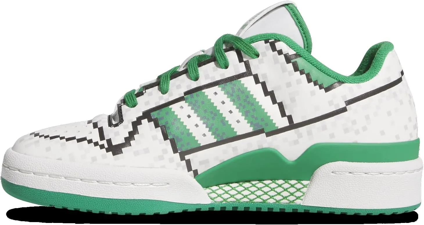 Adidas Originals Forum Low CL - Boys' Grade School (JI3399, Green/White/Black)