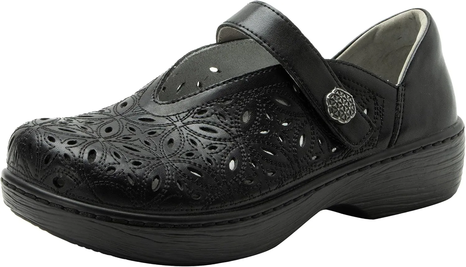 Alegria Women's Opheliah Comfort Shoes V-Cut Leather Mary Jane