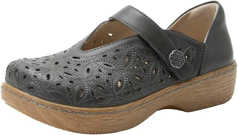 Alegria Women's Opheliah Comfort Shoes V-Cut Leather Mary Jane