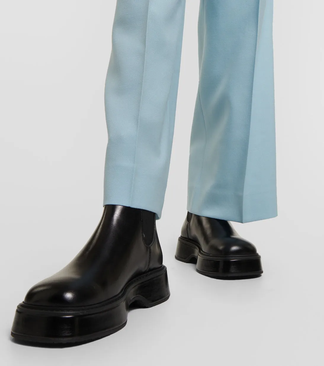 Ami Paris leather Chelsea boots, black