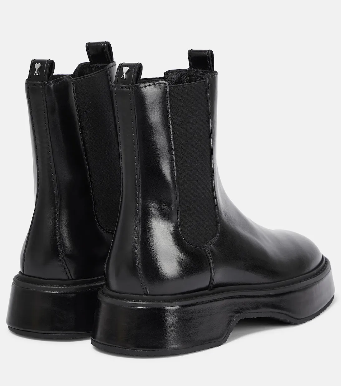Ami Paris leather Chelsea boots, black