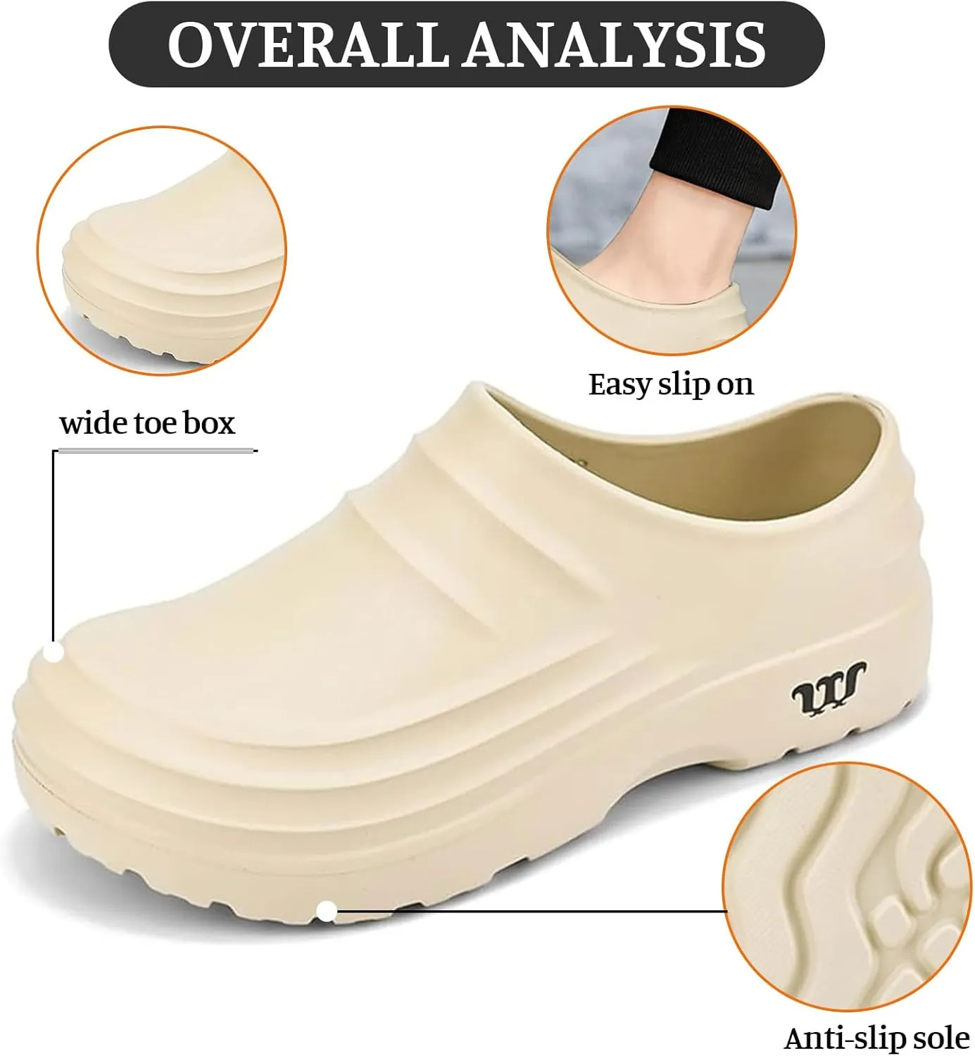 Armadillo Chef Shoes for Women Men Slip-Resistant Work Shoes Wide Waterproof Nursing Shoe Comfortable Non Slip Nurse Work Shoe, Ideal for Healthcare Kitchen Food Service