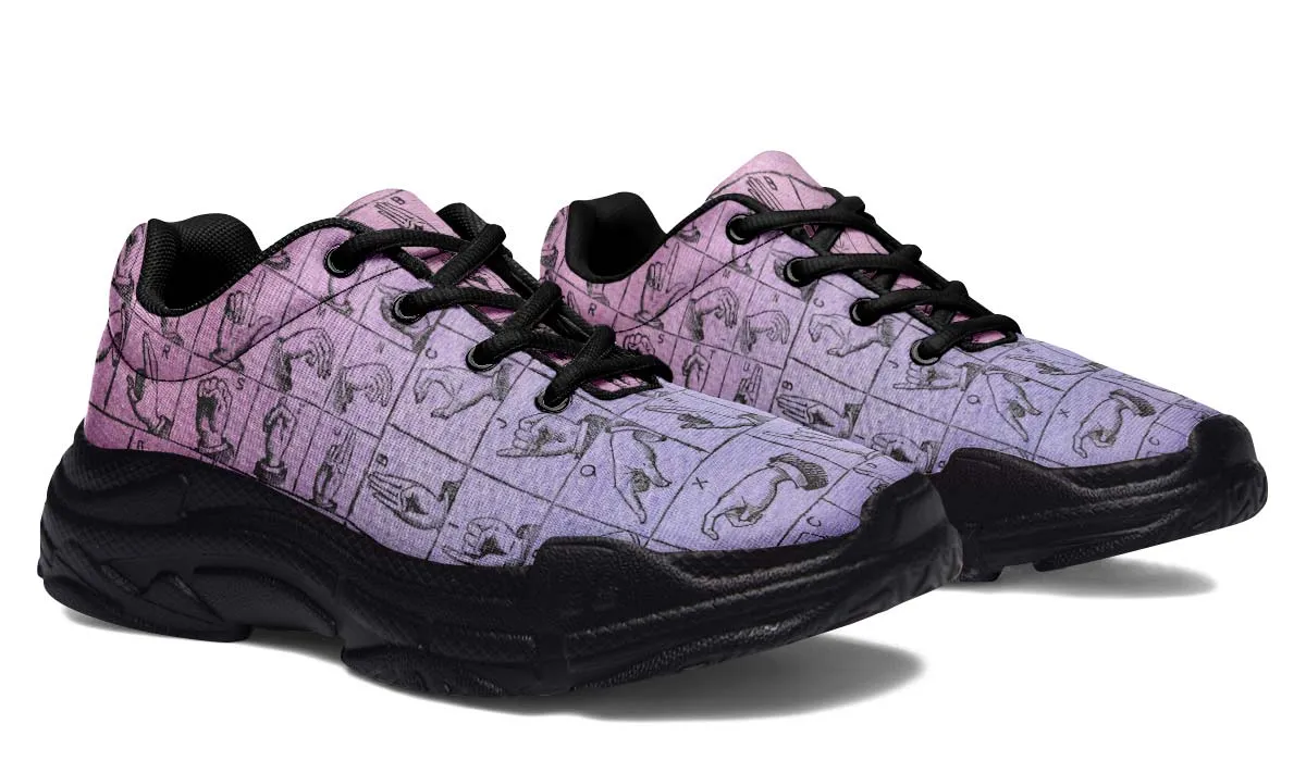 ASL Watercolor Chunky Sneakers