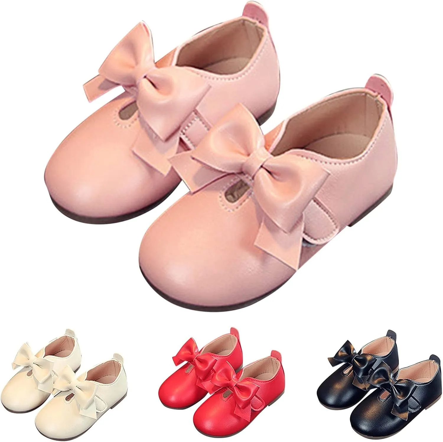 Baby Riding Boots for Girls Fashion Autumn Girls Casual Shoes Flat Light Hook Loop Solid Color Bow Simple Boots Girls 10
