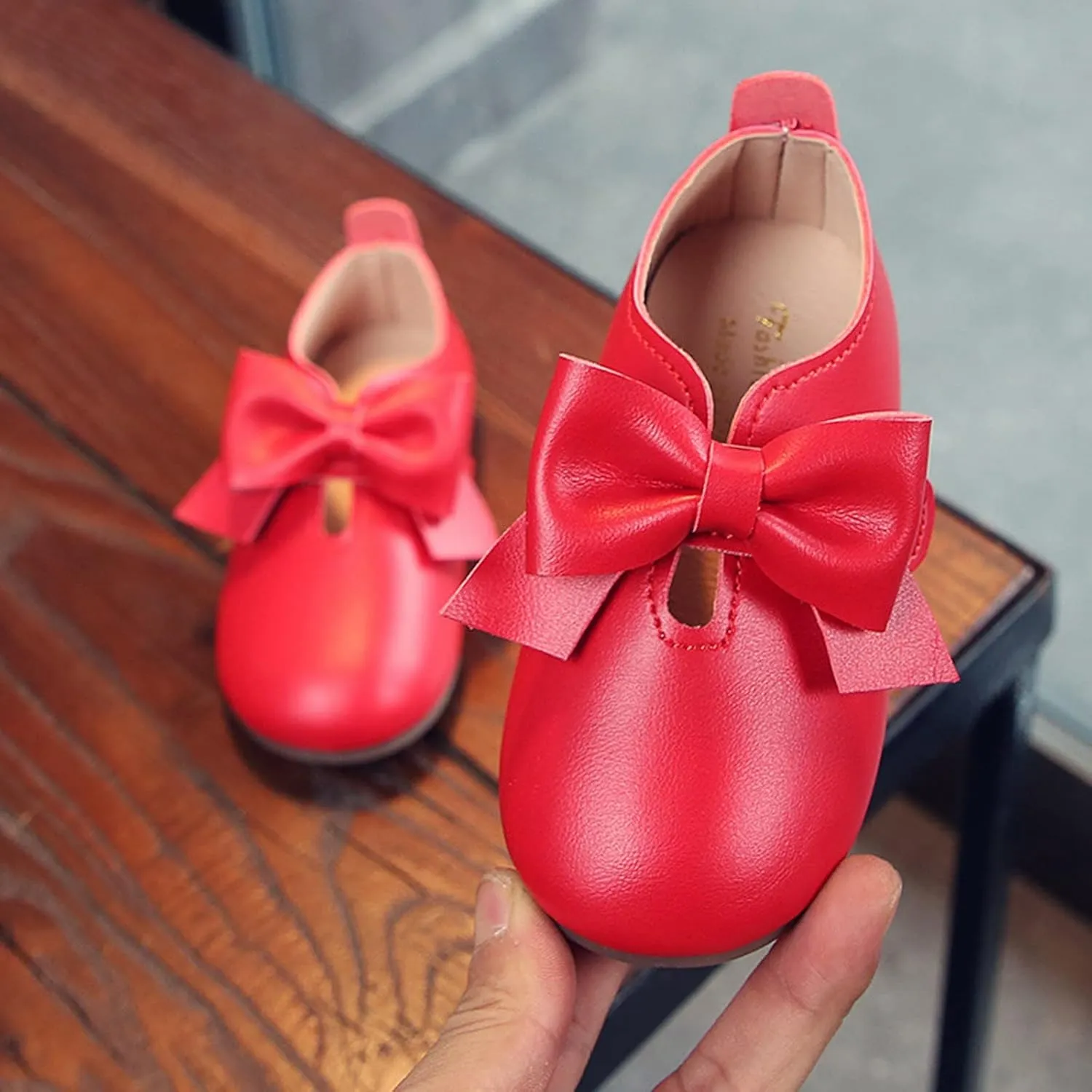 Baby Riding Boots for Girls Fashion Autumn Girls Casual Shoes Flat Light Hook Loop Solid Color Bow Simple Boots Girls 10