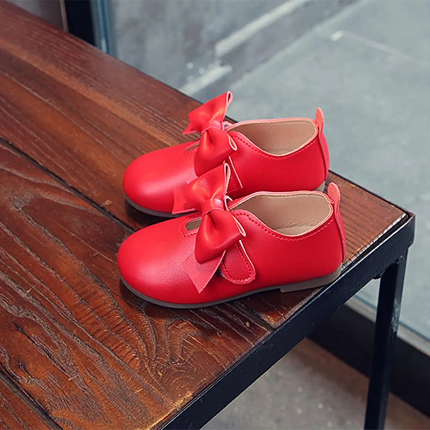 Baby Riding Boots for Girls Fashion Autumn Girls Casual Shoes Flat Light Hook Loop Solid Color Bow Simple Boots Girls 10