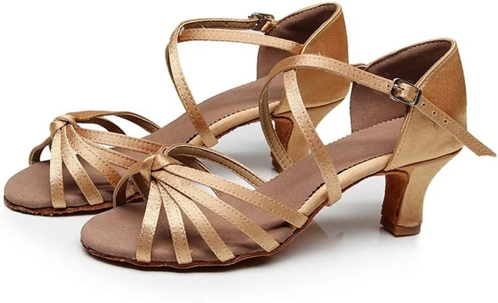 Ballroom Prom Dance Latin Shoes Women's Sandals Dance Shoes Women's high Heels Zipper Sandals