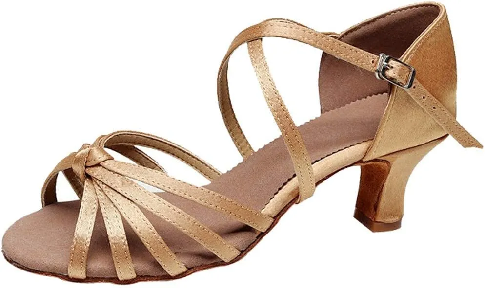 Ballroom Prom Dance Latin Shoes Women's Sandals Dance Shoes Women's high Heels Zipper Sandals