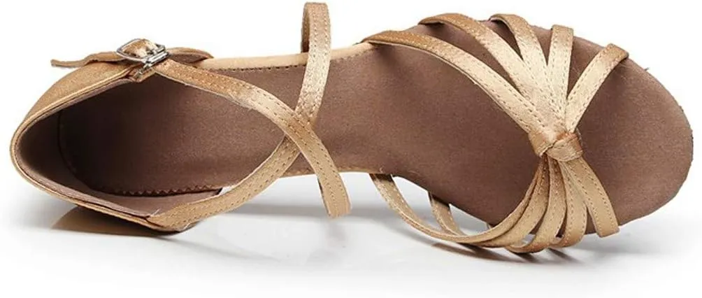 Ballroom Prom Dance Latin Shoes Women's Sandals Dance Shoes Women's high Heels Zipper Sandals