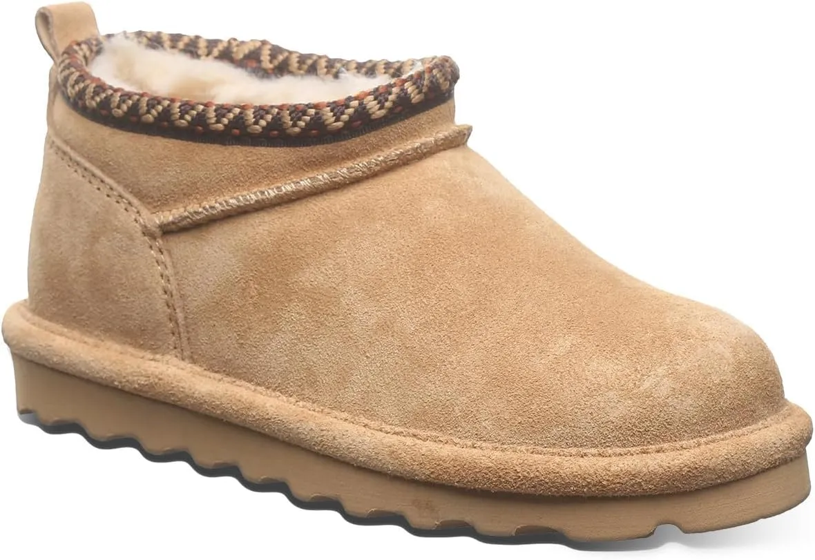 BEARPAW Super Shorty Deco Youth Multiple Colors | Women's Ankle Boot | Women's Slip On Boot | Comfortable Winter Boot