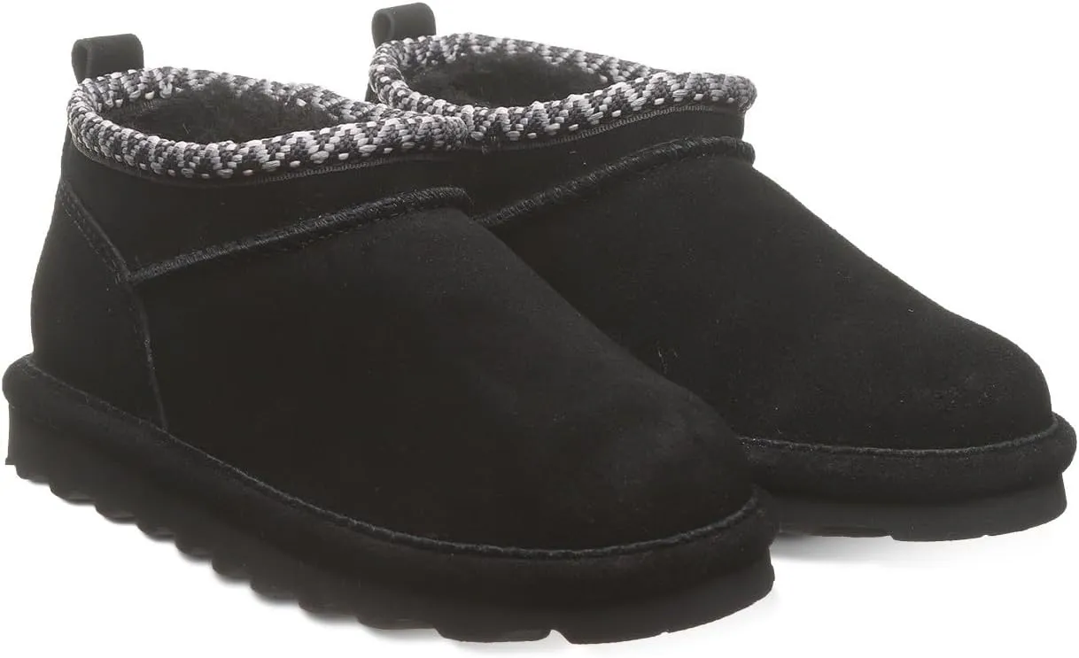 BEARPAW Super Shorty Deco Youth Multiple Colors | Women's Ankle Boot | Women's Slip On Boot | Comfortable Winter Boot