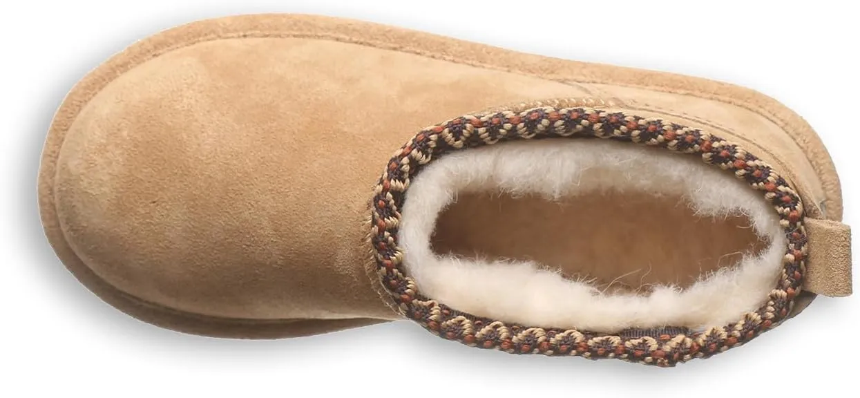 BEARPAW Super Shorty Deco Youth Multiple Colors | Women's Ankle Boot | Women's Slip On Boot | Comfortable Winter Boot