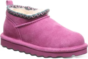 BEARPAW Super Shorty Deco Youth Multiple Colors | Women's Ankle Boot | Women's Slip On Boot | Comfortable Winter Boot