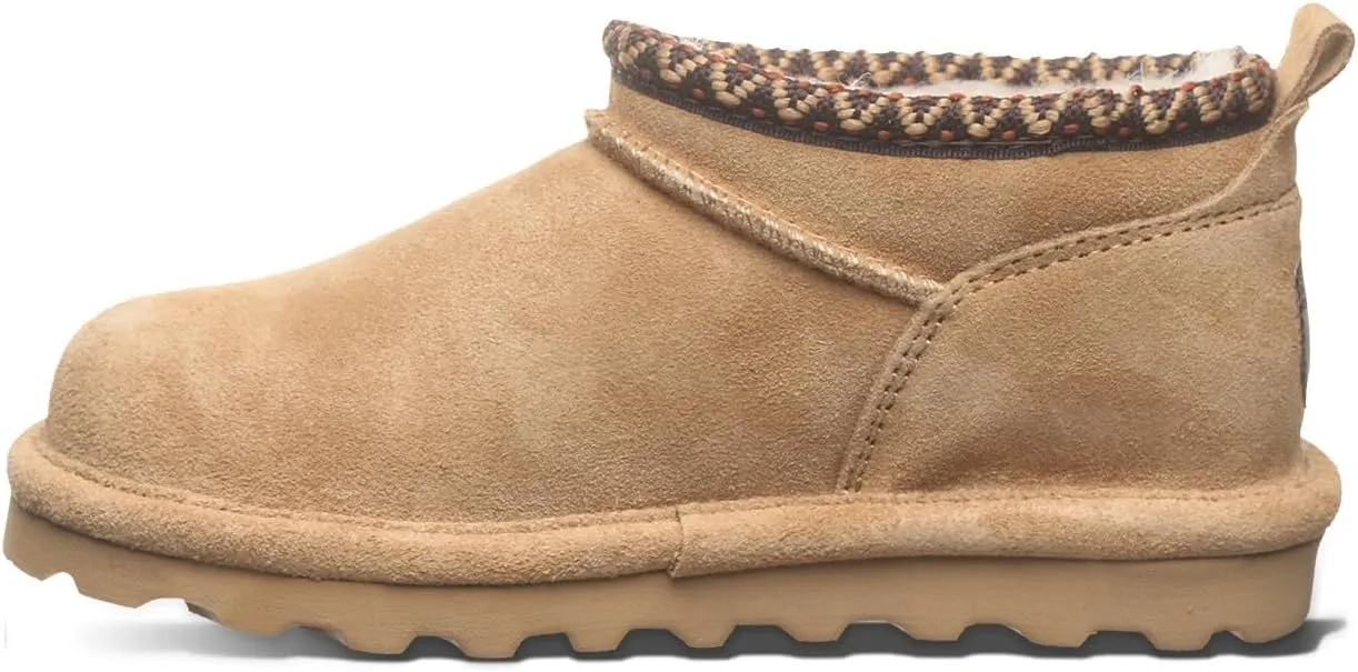 BEARPAW Super Shorty Deco Youth Multiple Colors | Women's Ankle Boot | Women's Slip On Boot | Comfortable Winter Boot