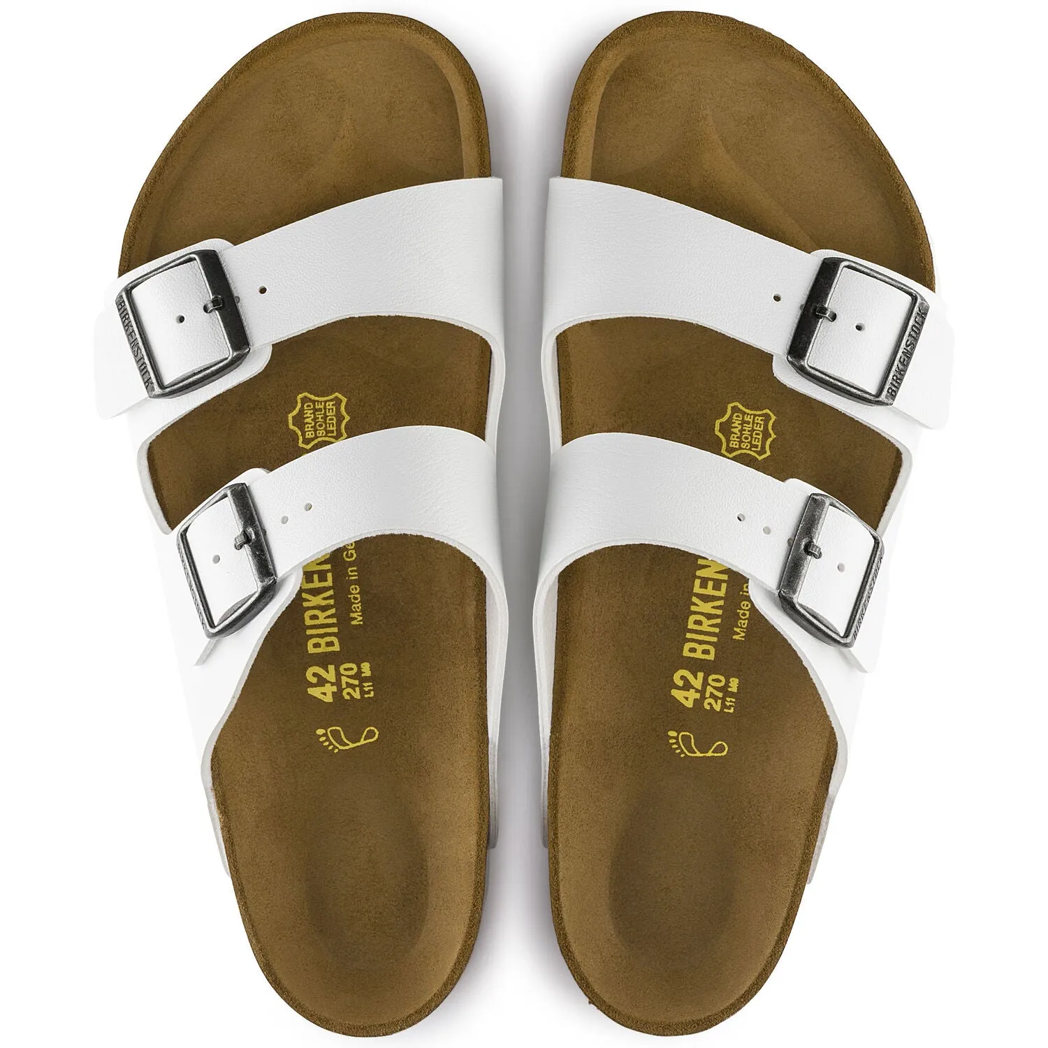 Birkenstock Arizona Birko-Flor White Women's