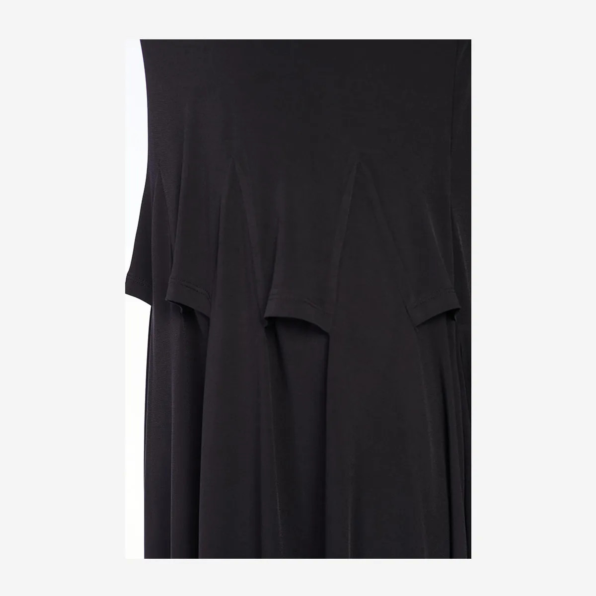 BLACK JERSEY DRESS