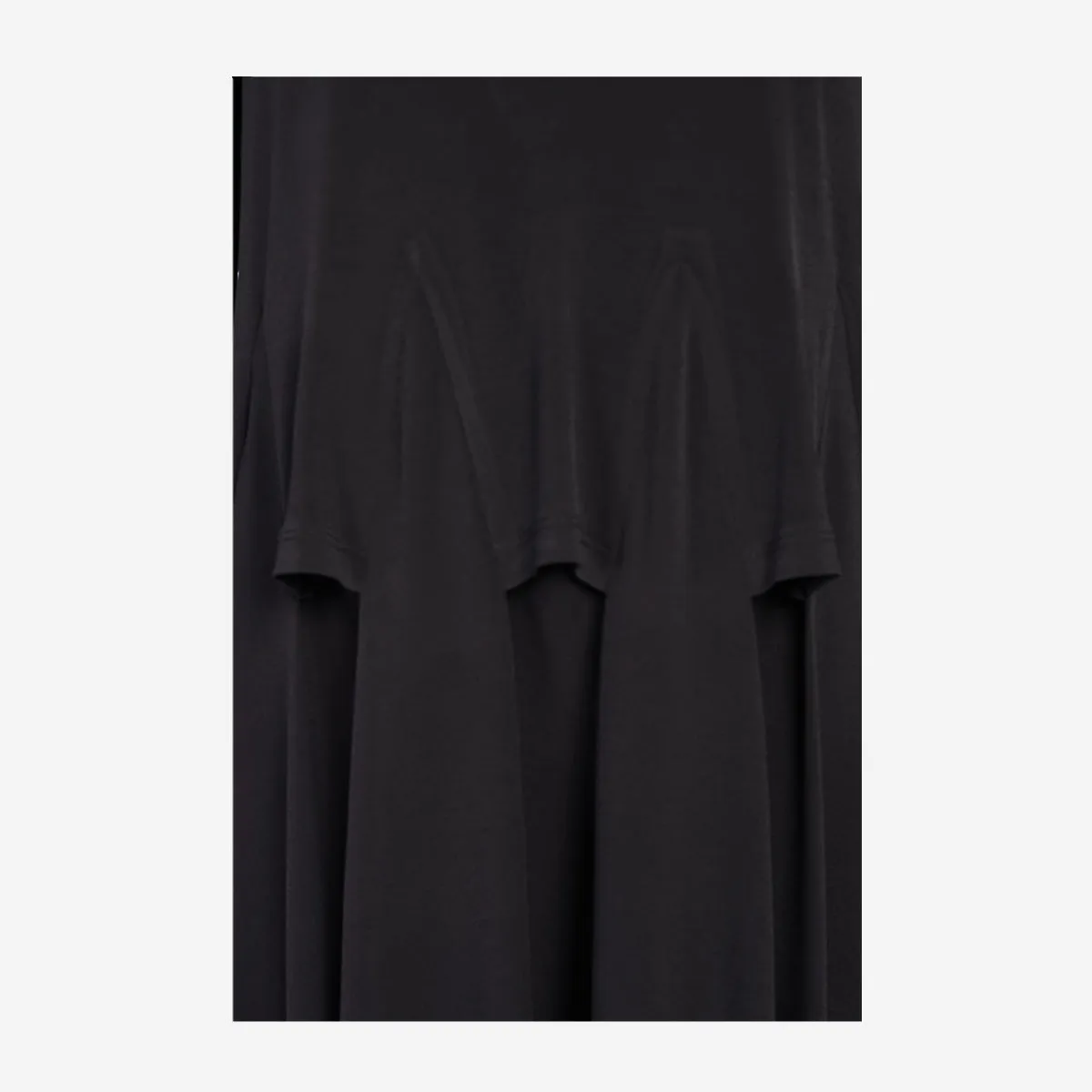 BLACK JERSEY DRESS