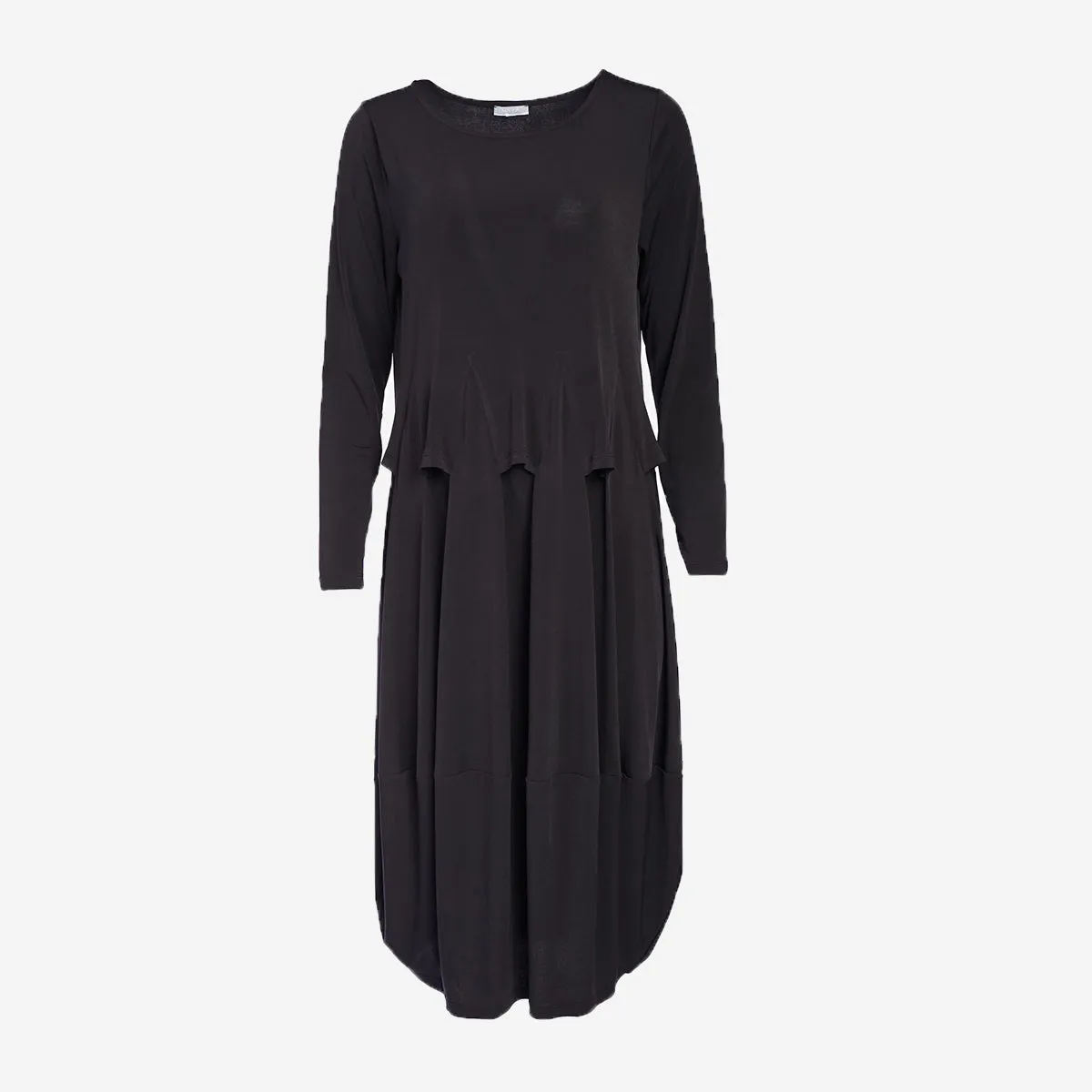 BLACK JERSEY DRESS
