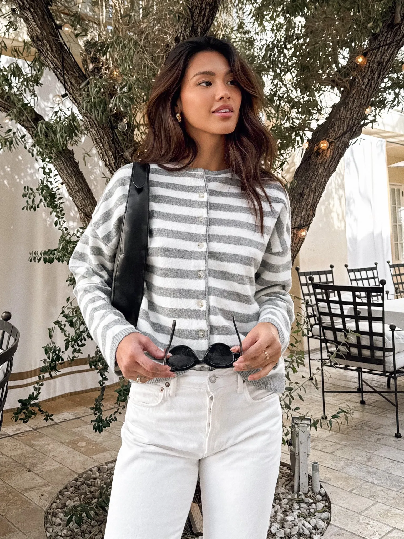 C'est La Vie Stripe Cardigan