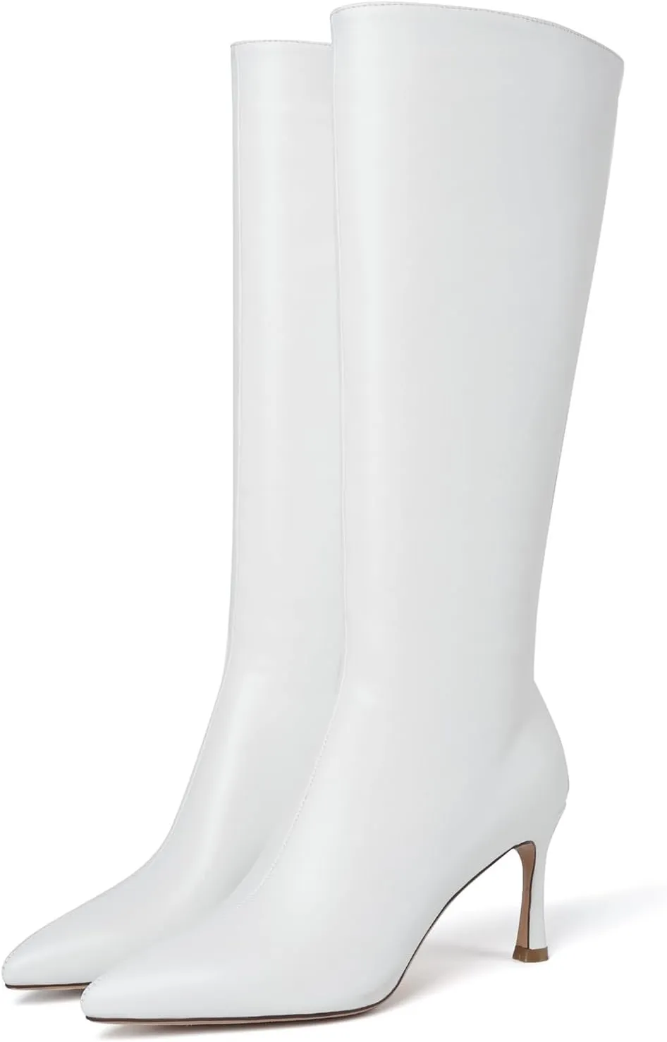 CKSNDLF Knee High Boots For Women Stylish Pointed Toe Stiletto High Heel Tall Boots with Side Zipper Dress Sexy Fashion Party Shoes