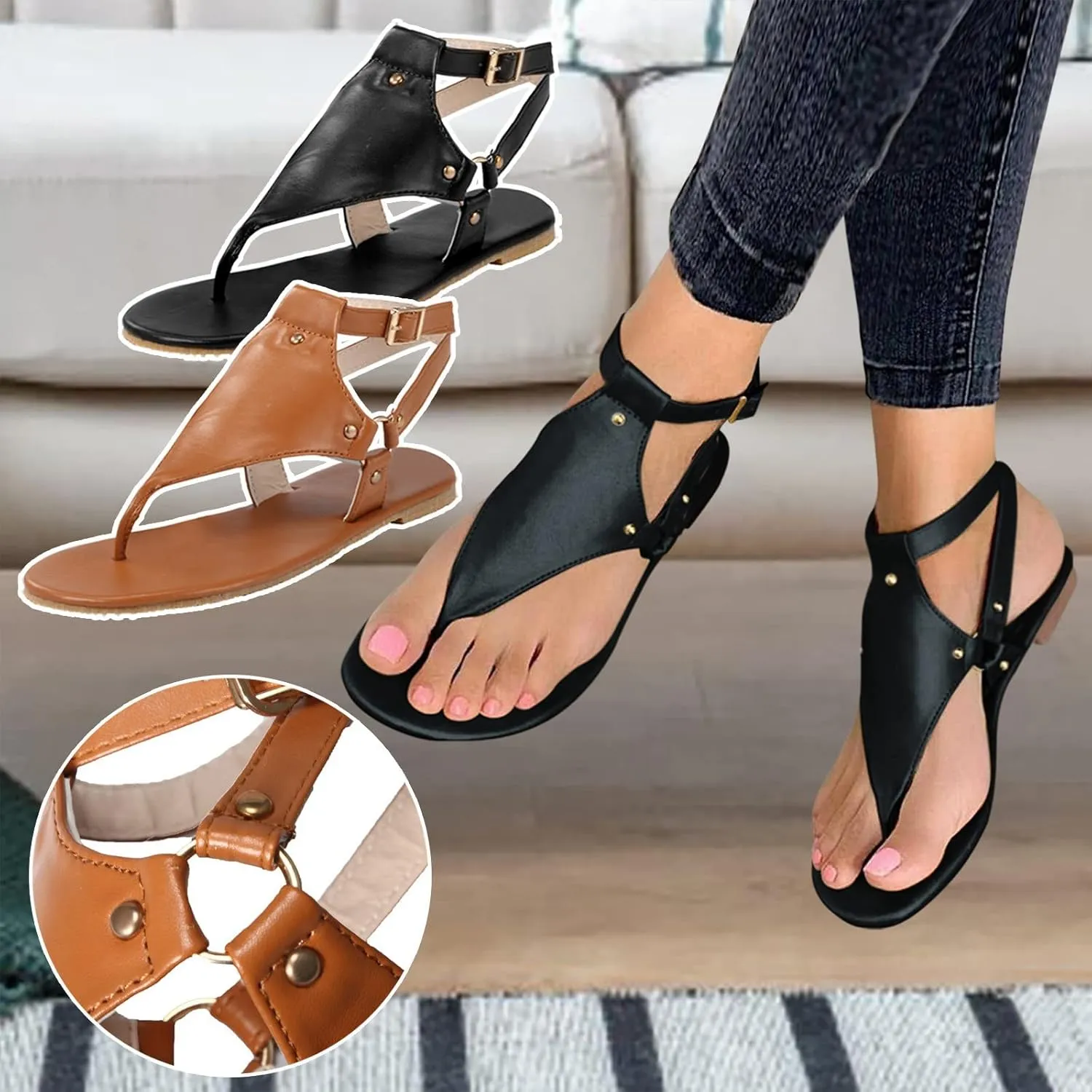 Comfortable Slip on Slide Sandals for Women Summer Comfortable Summer Dress Shoes Elegant Sandals for Women