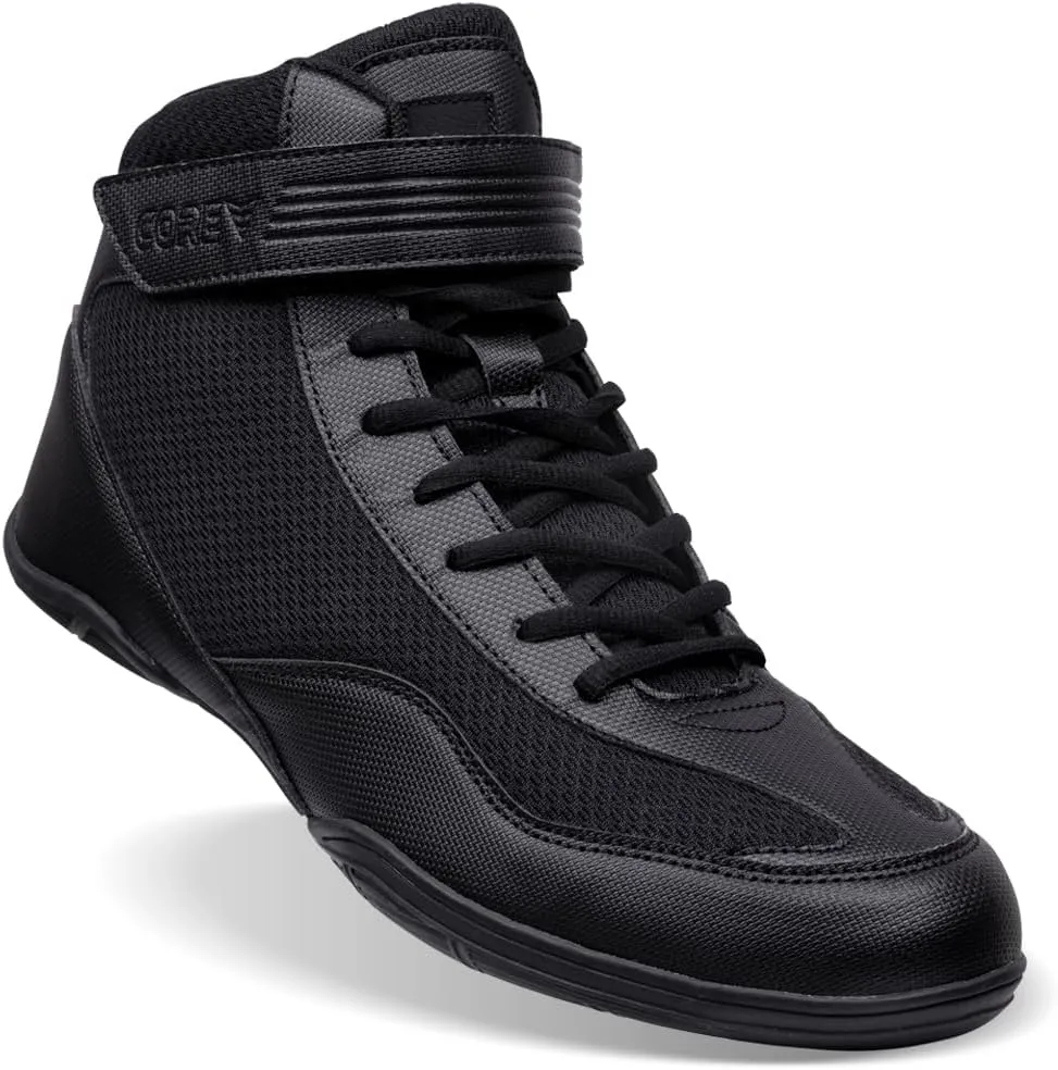 CORE Wrestling Shoes  High Traction Wrestling Shoes for Men, Women, Youth & Kids - Durable Shoes for Wrestling, Boxing, Weightlifting & Bodybuilding  Combat Sports Footwear, Lightweight Gym Shoes