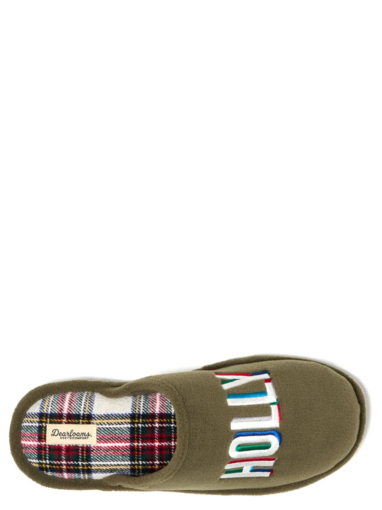 Dearfoams Cozy Comfort Men's Holly Jolly Scuff Slippers