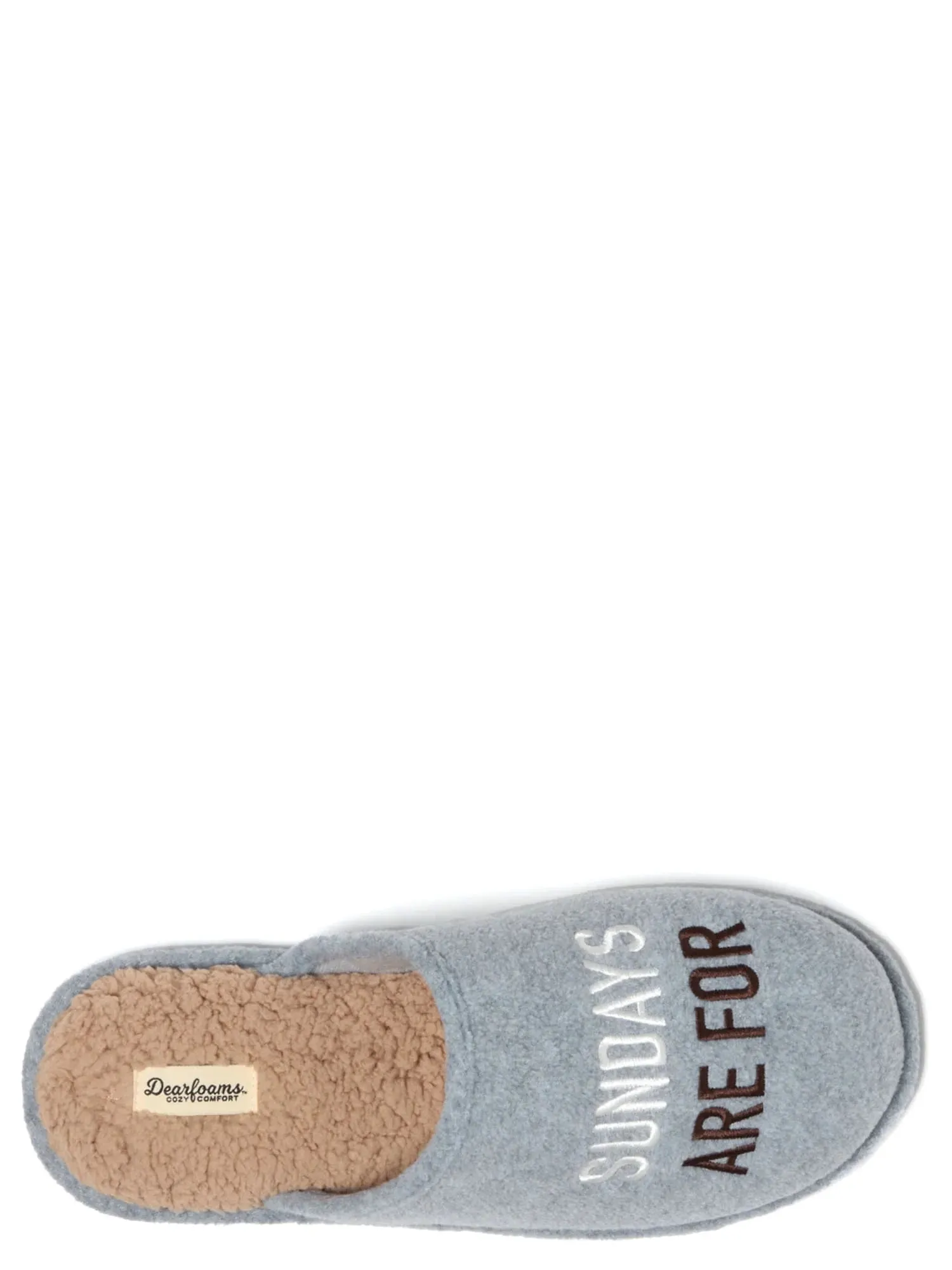 Dearfoams Cozy Comfort Men's Sunday Football Scuff Slippers