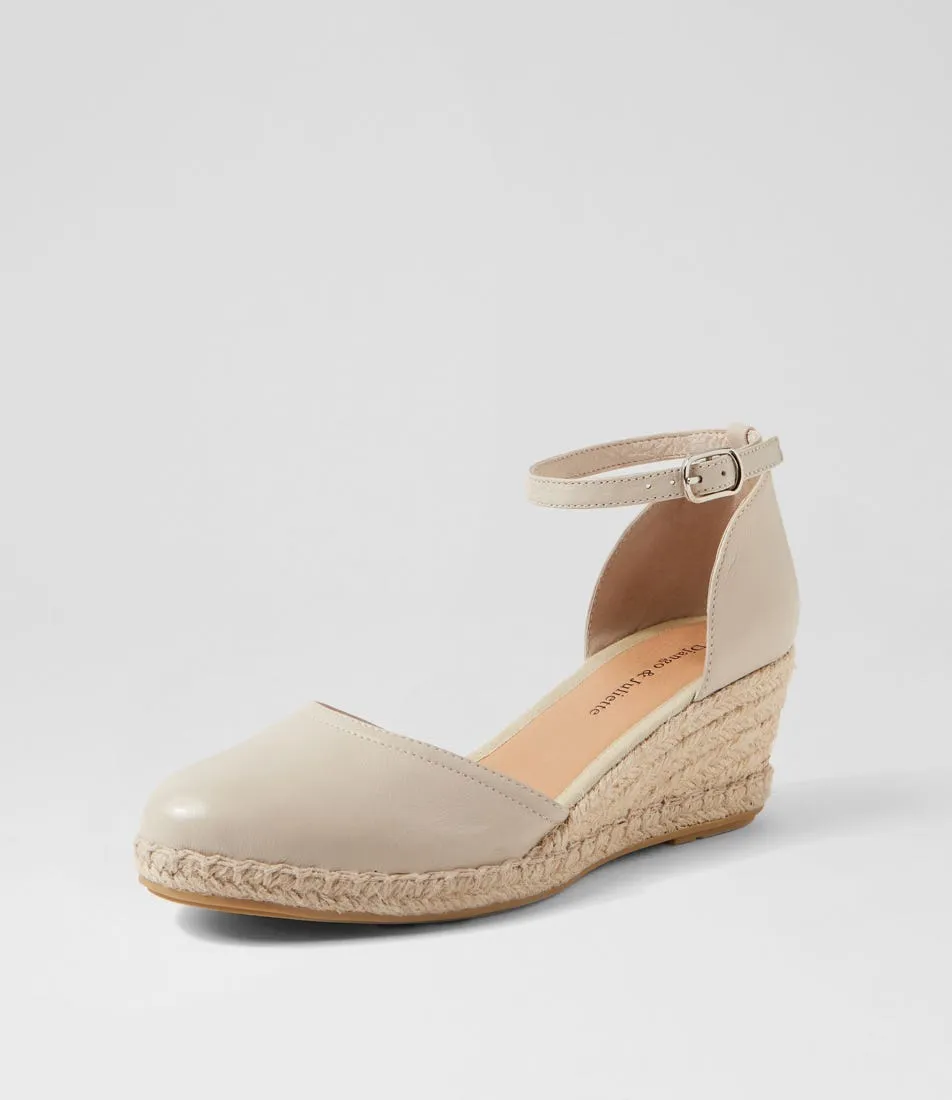 Django & Juliette - Wedges - Rylen - Almond / Rope Leather
