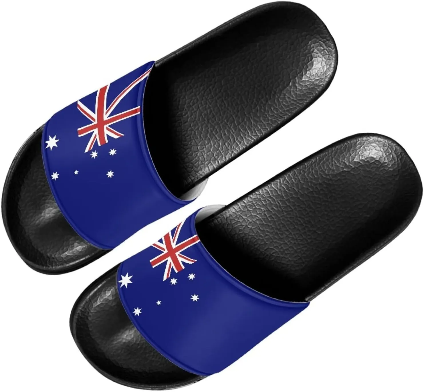 Doojoayie Flag Pattern Summer Slippers for Women Outdoor Open Toe Slide Sandals