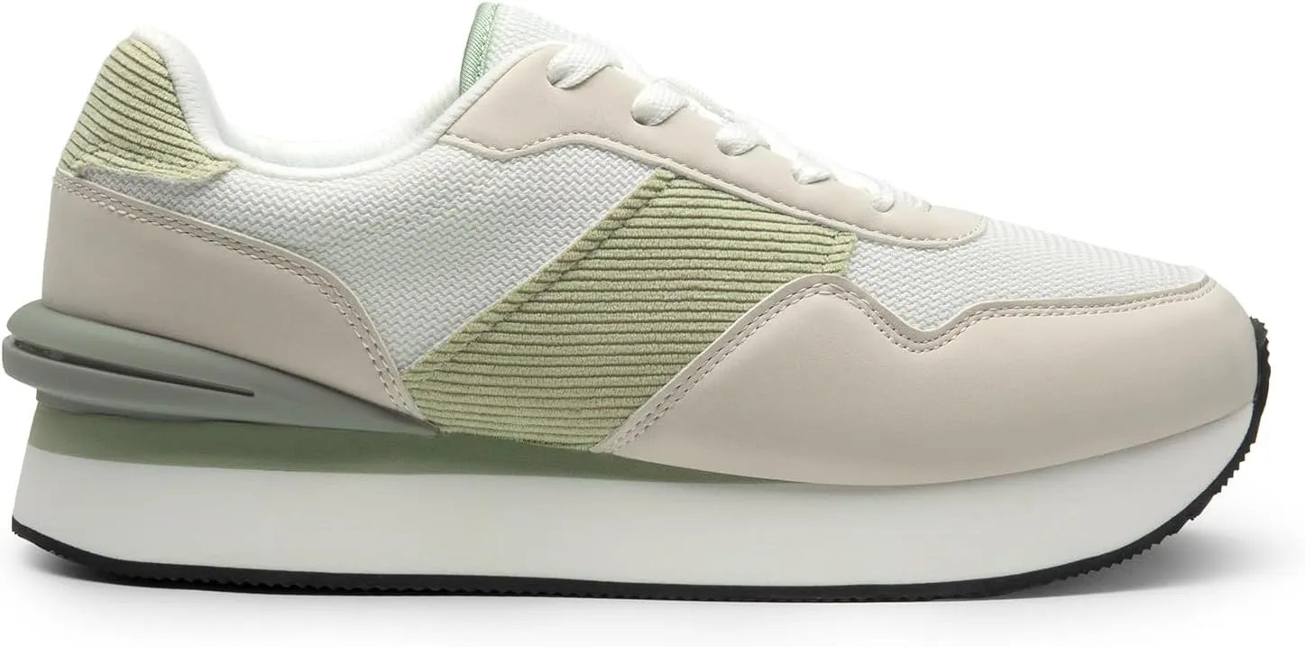 DREAM PAIRS Women Sneakers Tennis Ray Walking Platform Chunky Comfortable Lightweight Lace Up Casual Fashion Sneaker