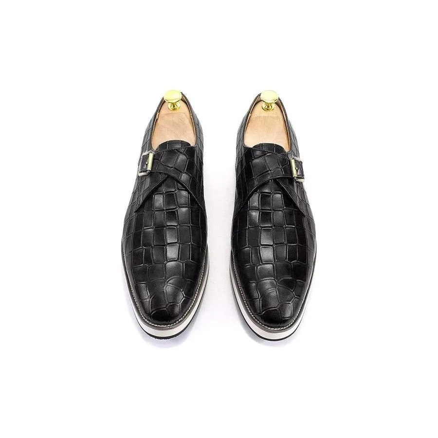 Elegant Leather Brogue Style Wedding Oxford Shoes