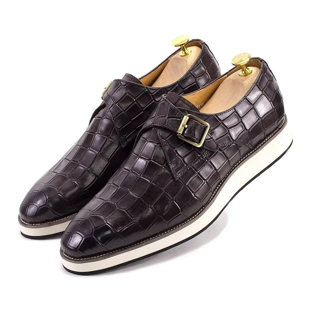Elegant Leather Brogue Style Wedding Oxford Shoes