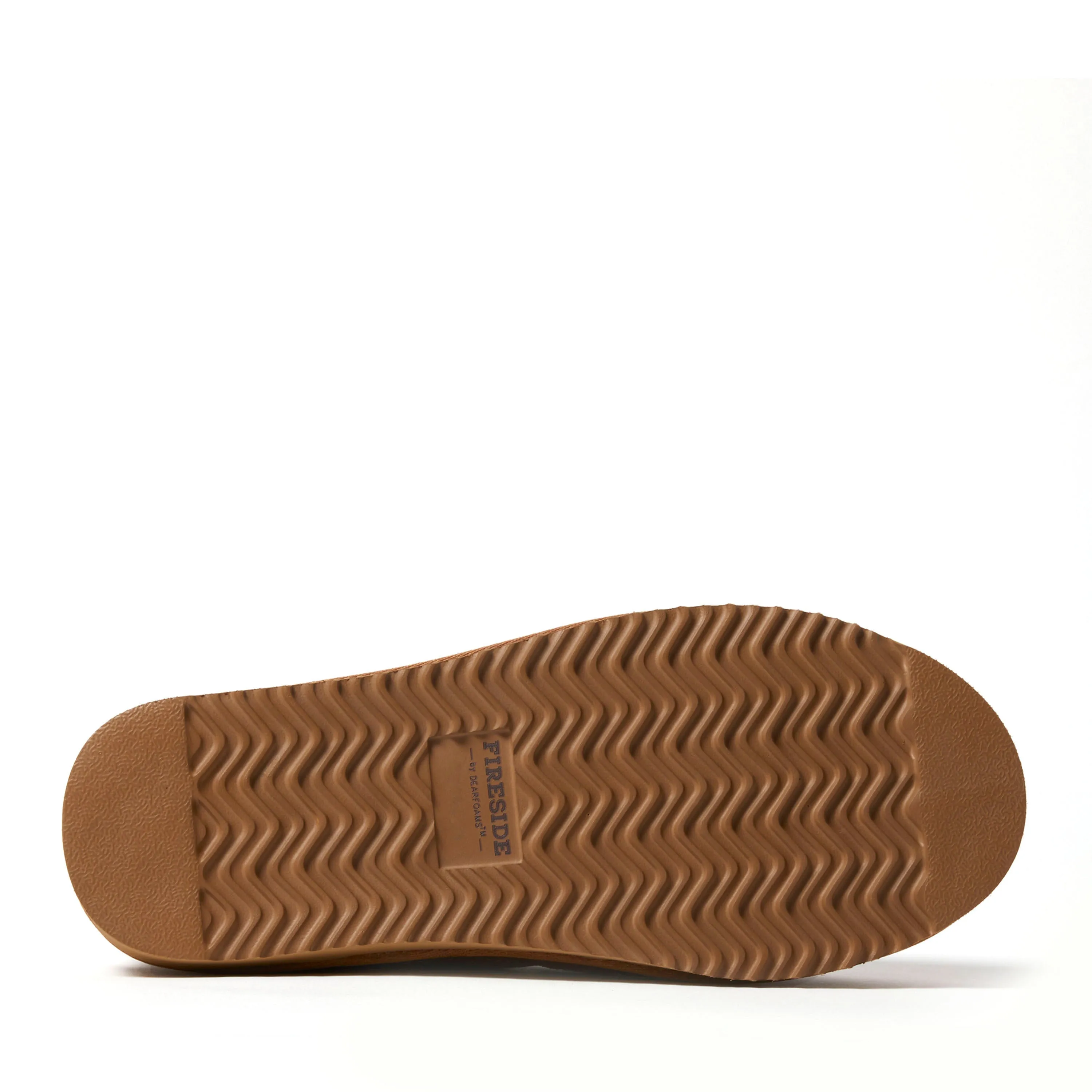 Fireside by Dearfoams Men's Grafton Quilted Genuine Shearling Clog Slipper