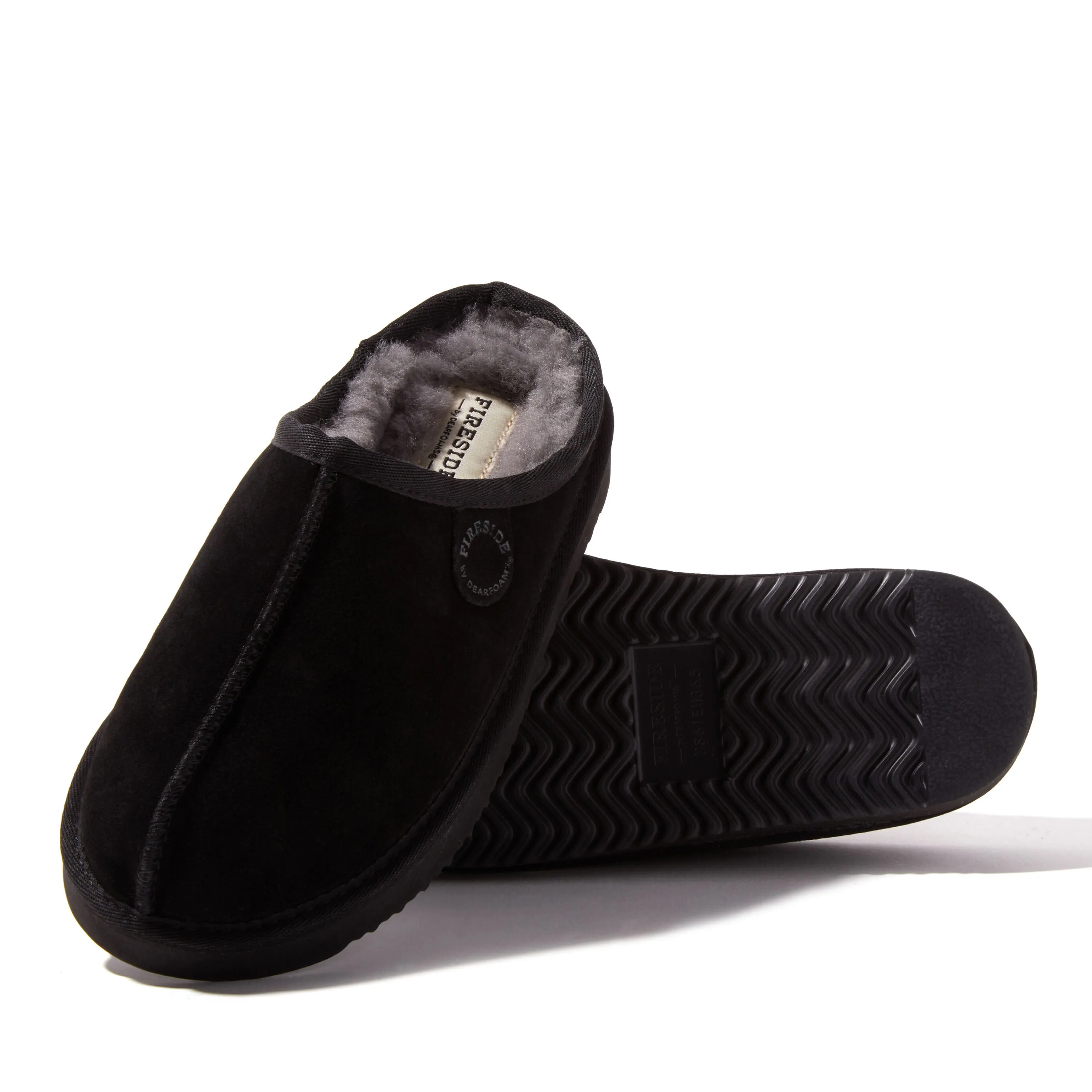 Fireside By Dearfoams Women's Greta Genuine Shearling Clog Slipper