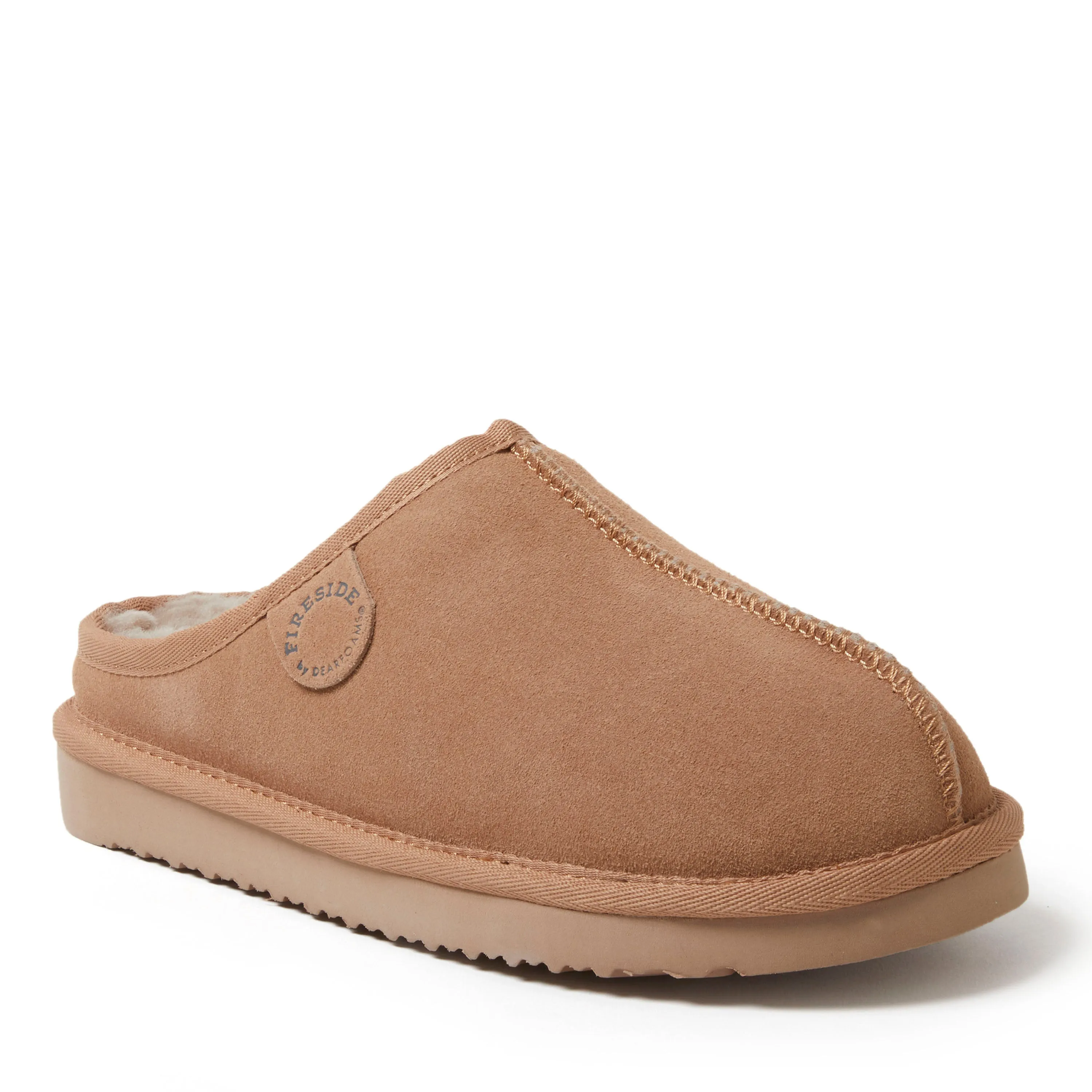 Fireside By Dearfoams Women's Greta Genuine Shearling Clog Slipper