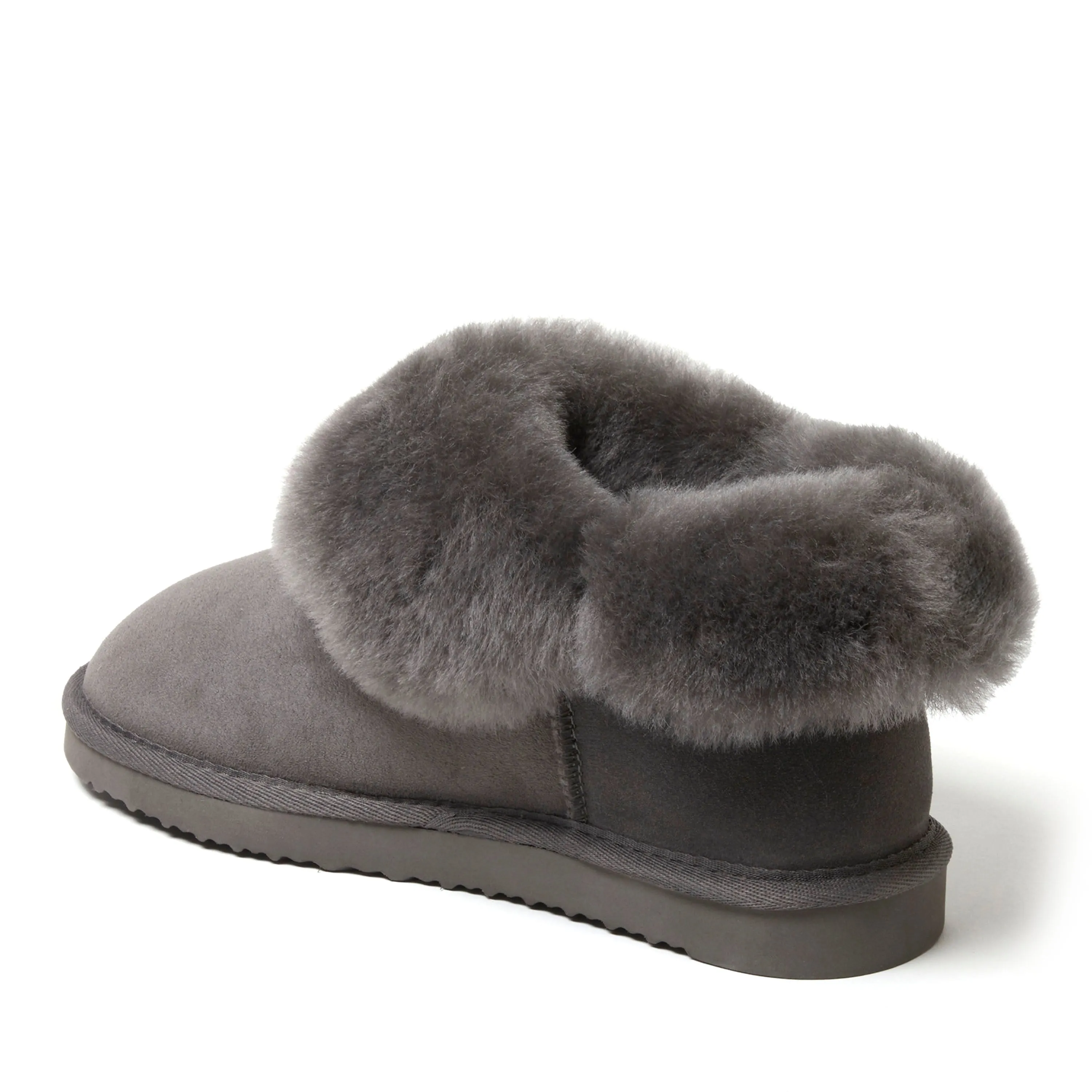 Fireside By Dearfoams Women's Perth Genuine Shearling Foldover Boot