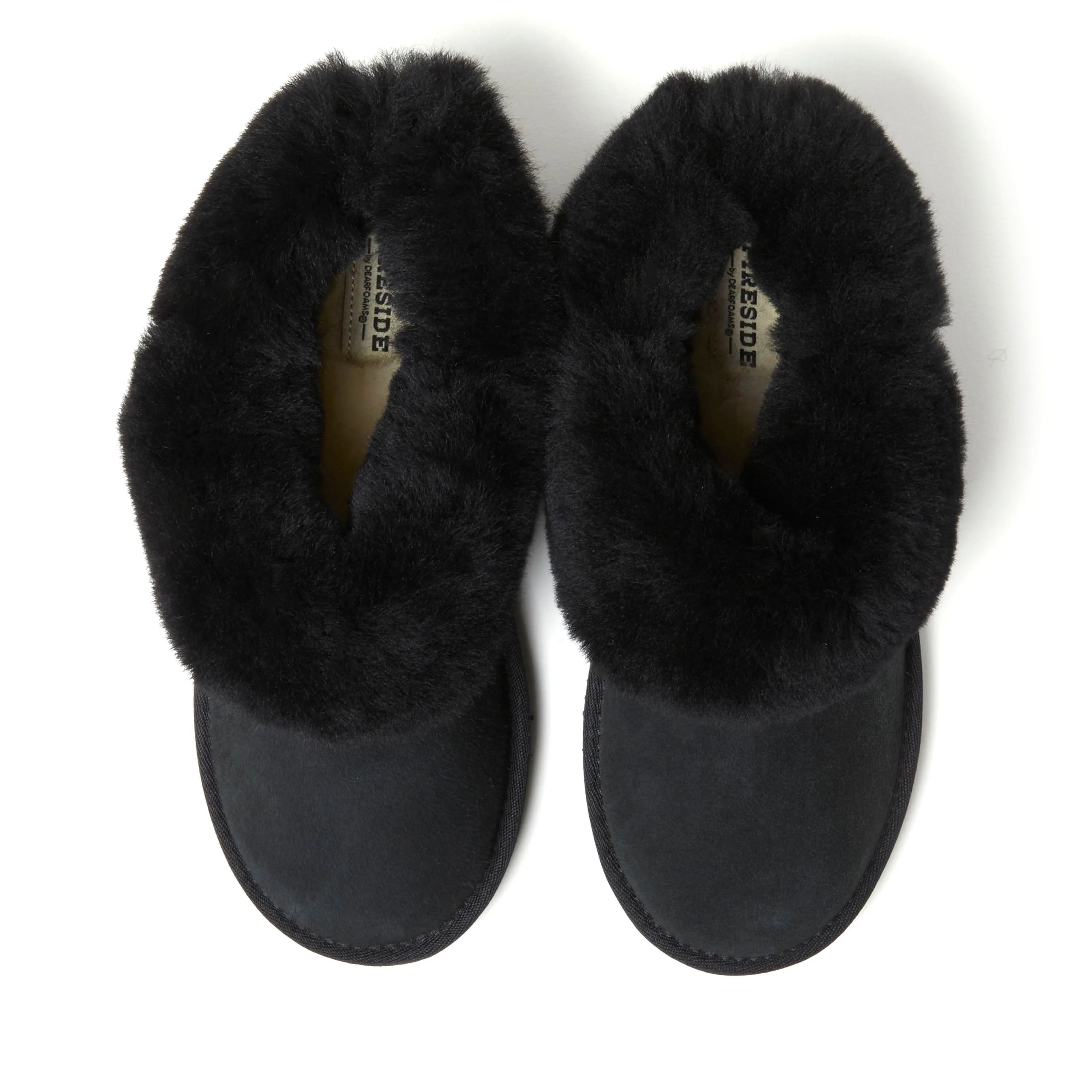 Fireside By Dearfoams Women's Perth Genuine Shearling Foldover Boot