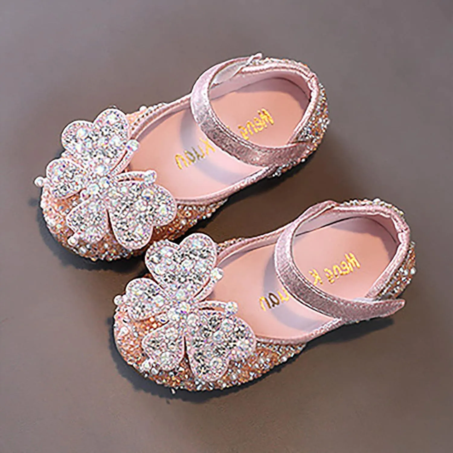 Girls Dance Shoes Princess Dress Performance Shoes Flat Bottom Light Pearl Simple Girls Booties Size 3 Big Kid