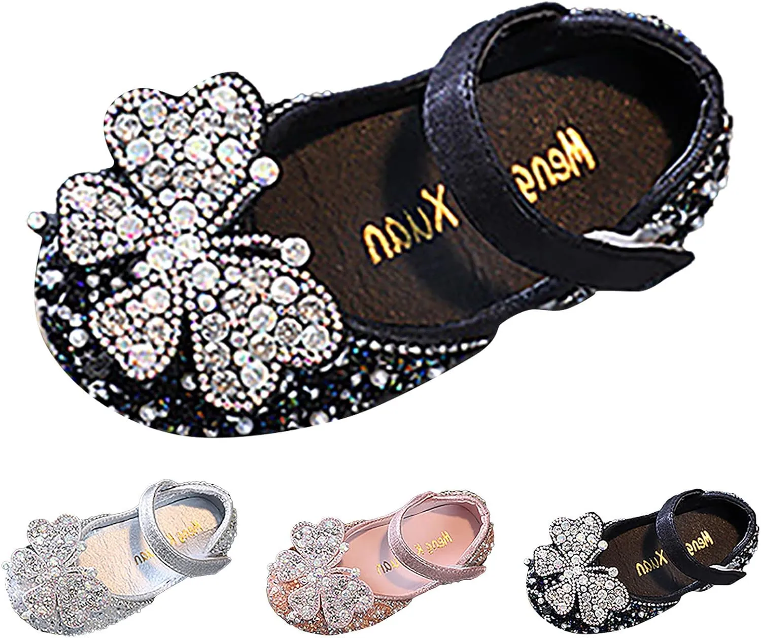 Girls Dance Shoes Princess Dress Performance Shoes Flat Bottom Light Pearl Simple Girls Booties Size 3 Big Kid