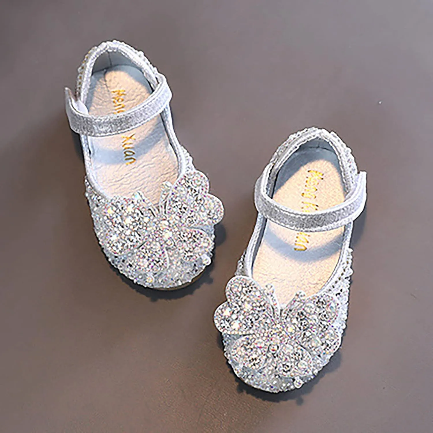 Girls Dance Shoes Princess Dress Performance Shoes Flat Bottom Light Pearl Simple Girls Booties Size 3 Big Kid