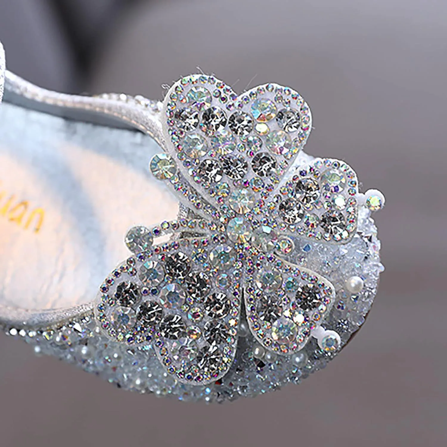 Girls Dance Shoes Princess Dress Performance Shoes Flat Bottom Light Pearl Simple Girls Booties Size 3 Big Kid