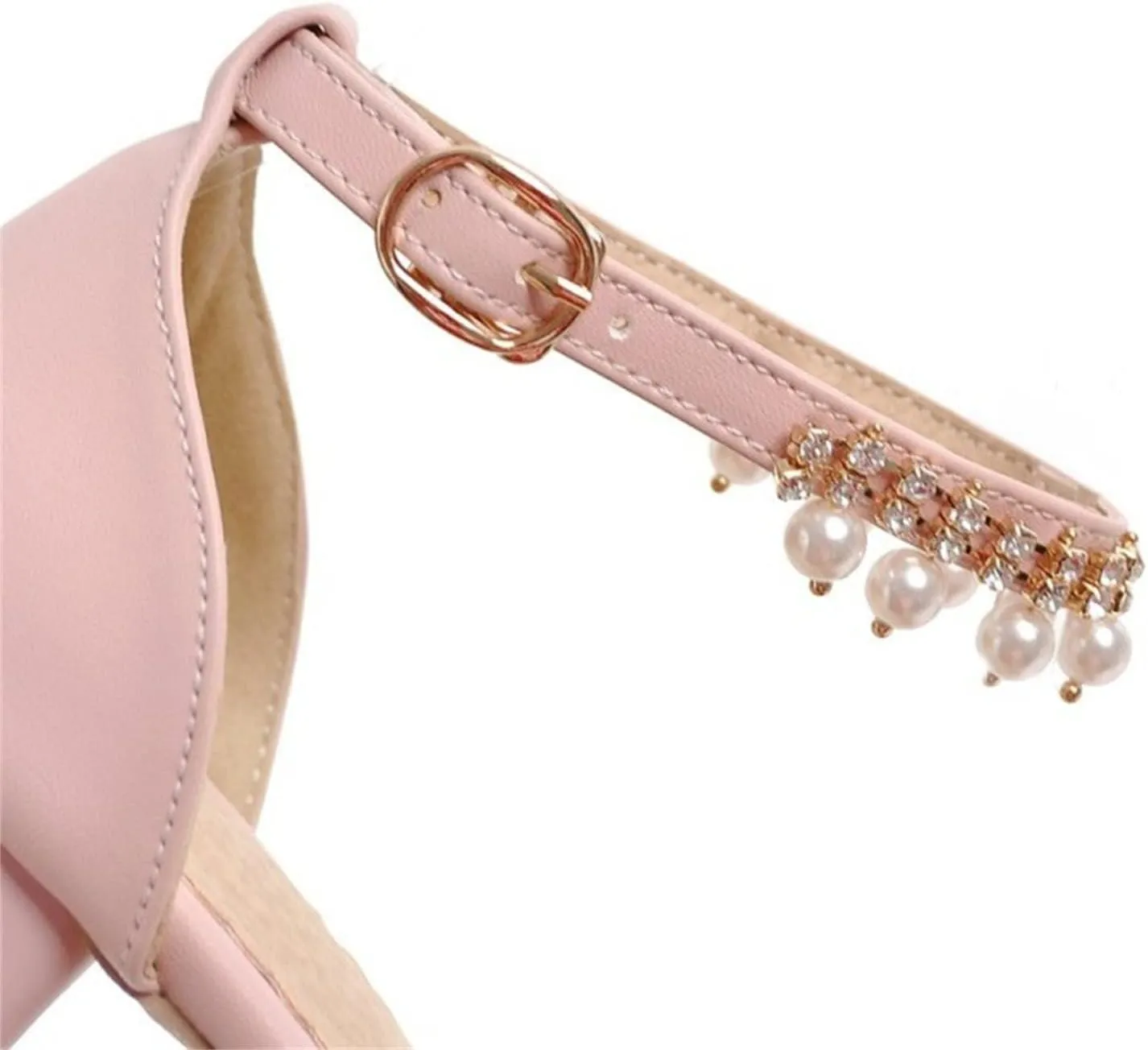 Girls Mary Jane Dress Shoes Pumps Low Heels Flower Party High School Prom Sandals Grils Closed Toe Sandals for Girls