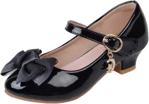 Girls Mary Jane Dress Shoes Pumps Low Heels Flower Party Wedding Shoes School Girl Shoes Kids Girls Shoes