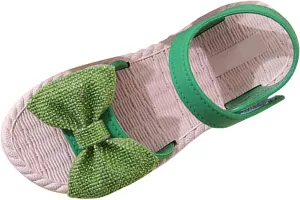 Girls Sandals Kids Walking Shoes Soild Bowknot Non Slip Sandal Flats Flower Girls Dress Shoes Summer Sandals Trendy