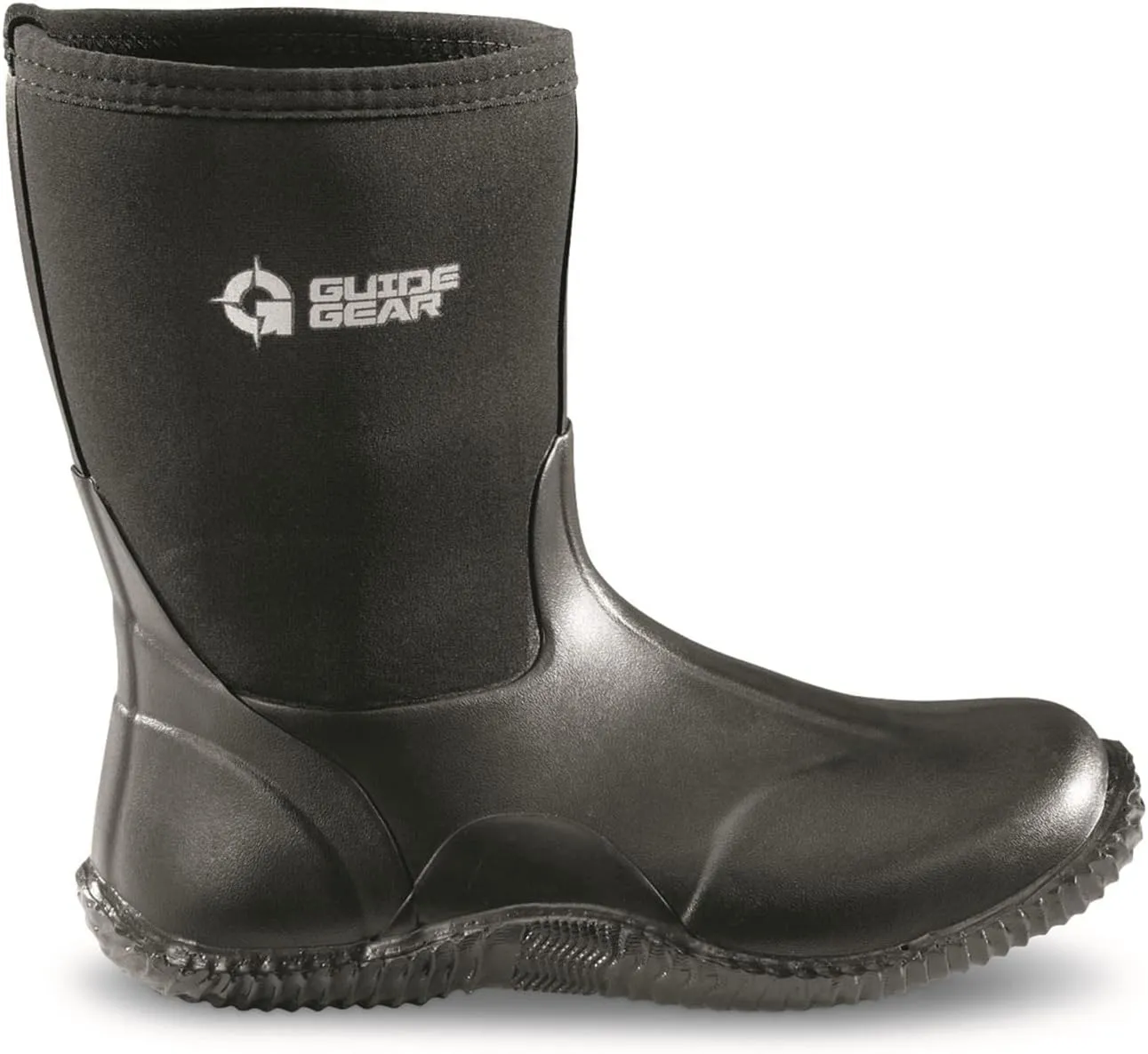 Guide Gear Womens Waterproof Rubber Boots Mid Bogger Rainboots, Garden, Mud, Farm, Fishing Shoes