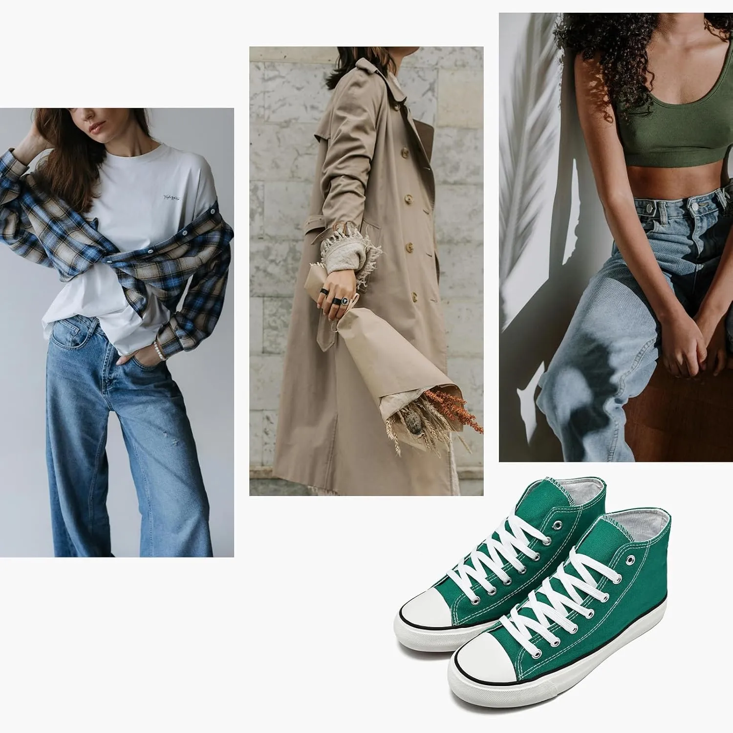 High Top Canvas Sneakers for Women Men Classic Lace Up Canvas Shoes Unisex Casual Tennis Comfortable Fashion Walking Shoes